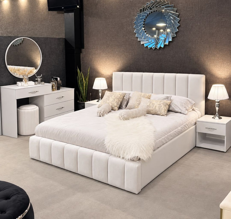 تخت خواب دونفره با نور LED